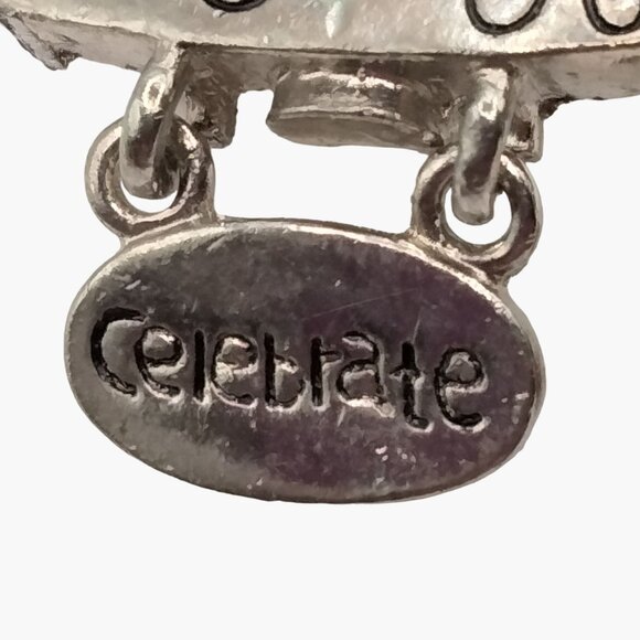 Christmas Tree Brooch Pin Celebrate Charm Stocking Dangle Holiday Pinback - Picture 3 of 5